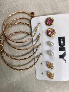 DIY Earring Set with Hoops