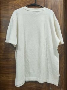 Basic Oversized Cream T-Shirt