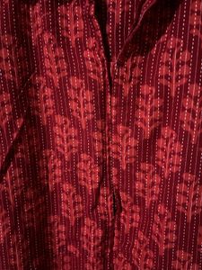 Red Printed Anarkali Cotton Kurti | Ethnic Wear