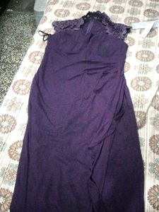 Elegant Purple Maxi Dress