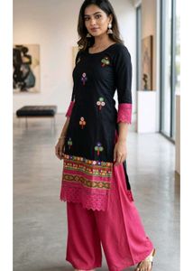 gujrati embroidery beautiful  kurti ethnic ,