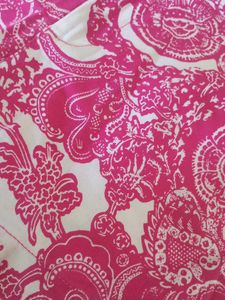 Vibrant Pink Paisley Print Skirt