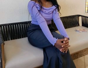 Lavender Off-Shoulder Top
