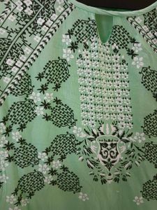 Beautiful Green Embroidered Kurta