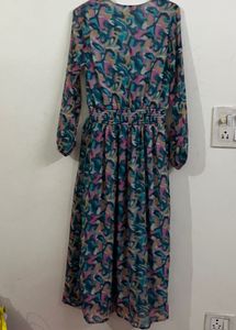 Chic Floral Print Midi Dress