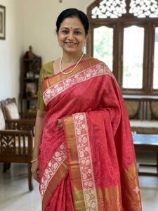 New ElegantBanarasiStyleKoraSilkSaree