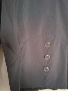 Chic Dark Grey Smocked Waist Blouse