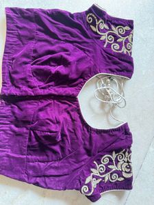 Purple Embellished Blouse