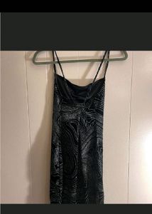 black sparkly dress