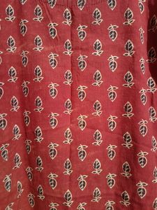 Ajrakh Print Sleeveless Kurti