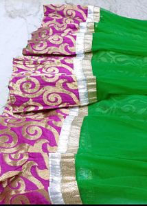 Embroidered Green gown