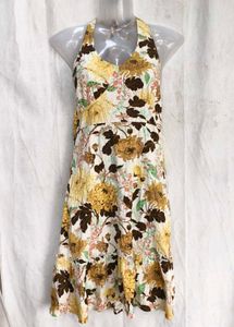 34167. Floral Halter Neck Dress
