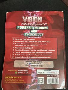 Vision Preparatory Manual of Forensic Medicine