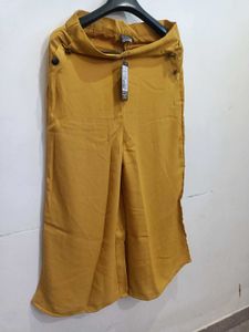 Mustard Yellow Wide Leg Pants
