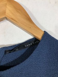 Zara Navy Blue Casual Top(Women’s)