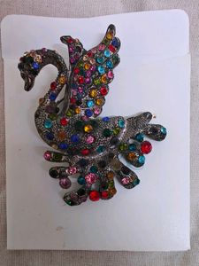 Sparkling Swan Brooch