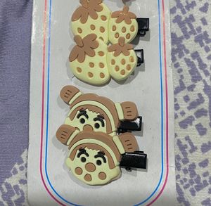 Cute Cartoon Hair Clips Set of 5 pairs