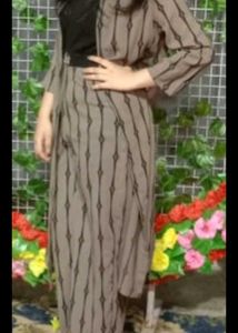 Plazo dress with shrug