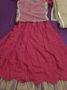 Elegant Pink Embroidered Gown