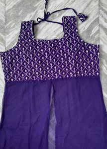 Elegant Purple Ethnic Gown