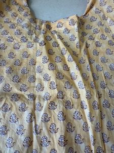 Yellow Floral Print kurta
