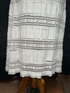 White Ruffle Summer Dress