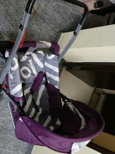 Purple &amp; Gray Baby Stroller