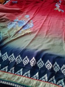 "DISCOUNT OFFER"Printed Saree With Blouse