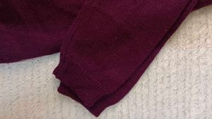 Cozy V-Neck Purple Knit Sweater