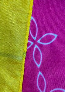 Yellow Checkered Saree
