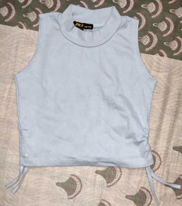 Baby Blue Mock Neck Tank Top