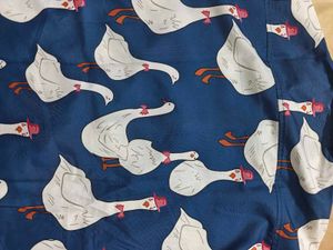 Fun Goose Print Button-Up Shirt