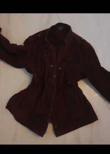 Y2k Burgundy Jacket