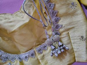 Elegant Cream &amp; Maroon Lehenga Choli