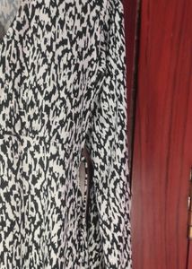 Stylish Printed V-Neck Mini Dress LR-89
