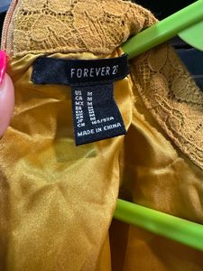 Forever 21 | Mustard Yellow Floral Sheath Dress