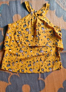 Tank top with sleeves.
