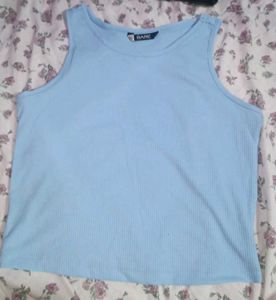Baby Blue Ribbed Tank Top
