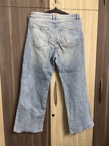 15 H&amp;M Light Wash Wide Leg Jeans