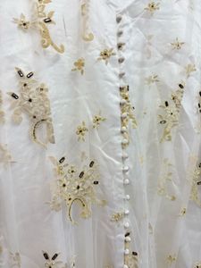 White Embroidered Gown