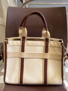 Stylish Cream and Brown Tote Bag