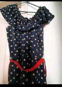 Dressberry and Chic Navy Off-Shoulder Dress