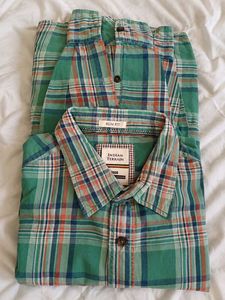 Indian Terrain Men's Green Plaid Slim Fit Shirt