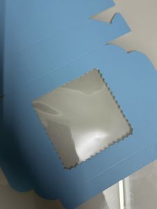 Blue color brownie box