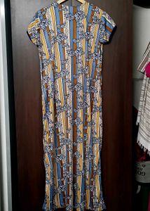 Vintage Striped Floral Nightgown
