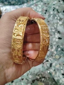 Exquisite Gold-Plated Bangles