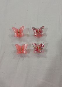 Cute Butterfly Hair Clips (Set of 4)