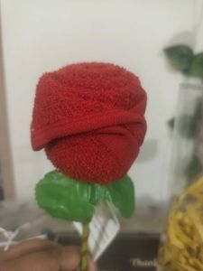 Soft Red Towel Flower Gift