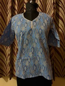 Blue Ethnic Printed Kurta