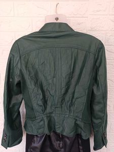 Imported Green Leather Jacket